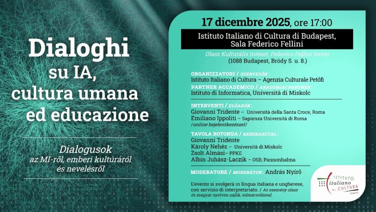 Poster Dialoghi su IA, cultura umana ed educazione