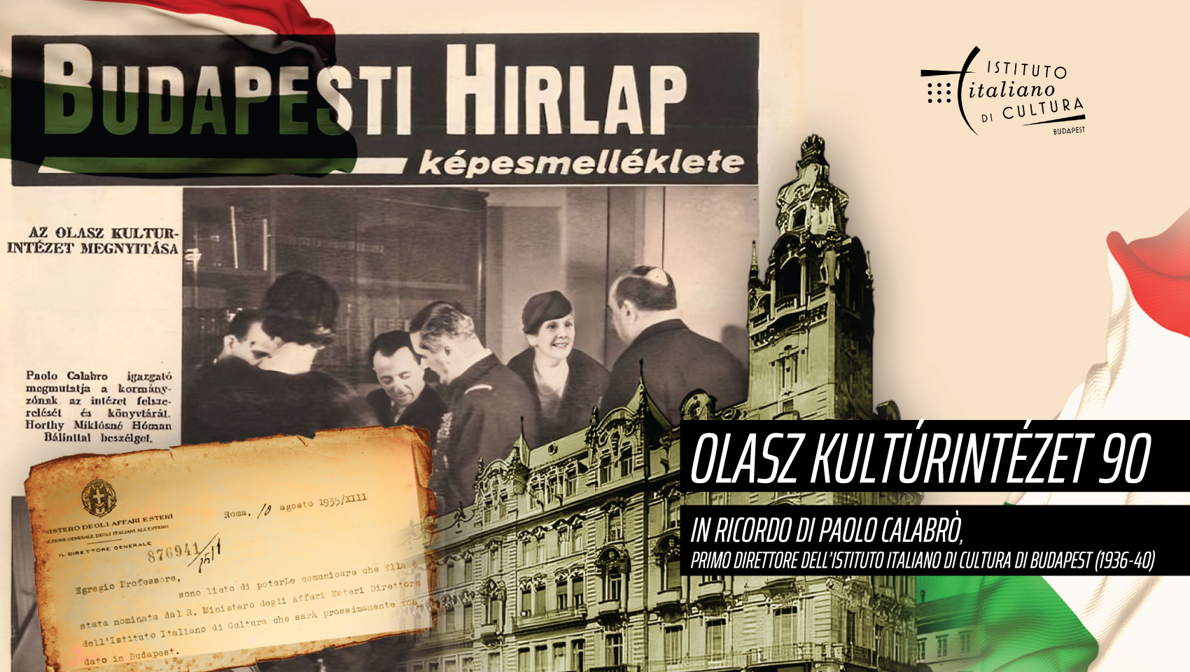 2026. február 12. 18.00 -OLASZ KULTÚRINTÉZET 90 - Fellini terem, Budapesti Olasz Kultúrintézet